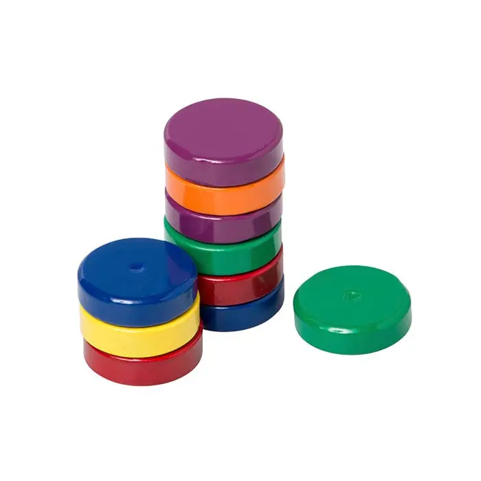 Dowling Magnets Ceramic Disc Magnets, 3/4 Inch, Assorted Colors, Pack of 10 Price Cut